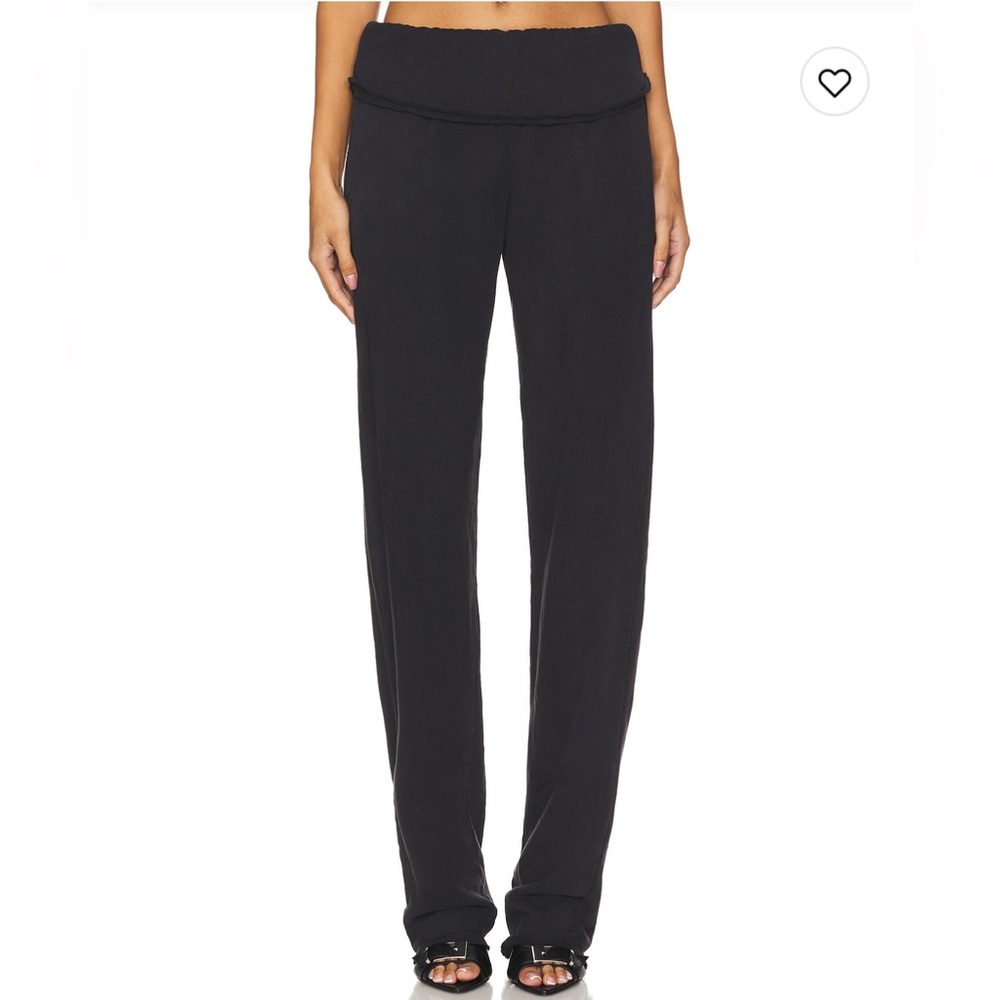 Fold over black sweatpants REVOLVE